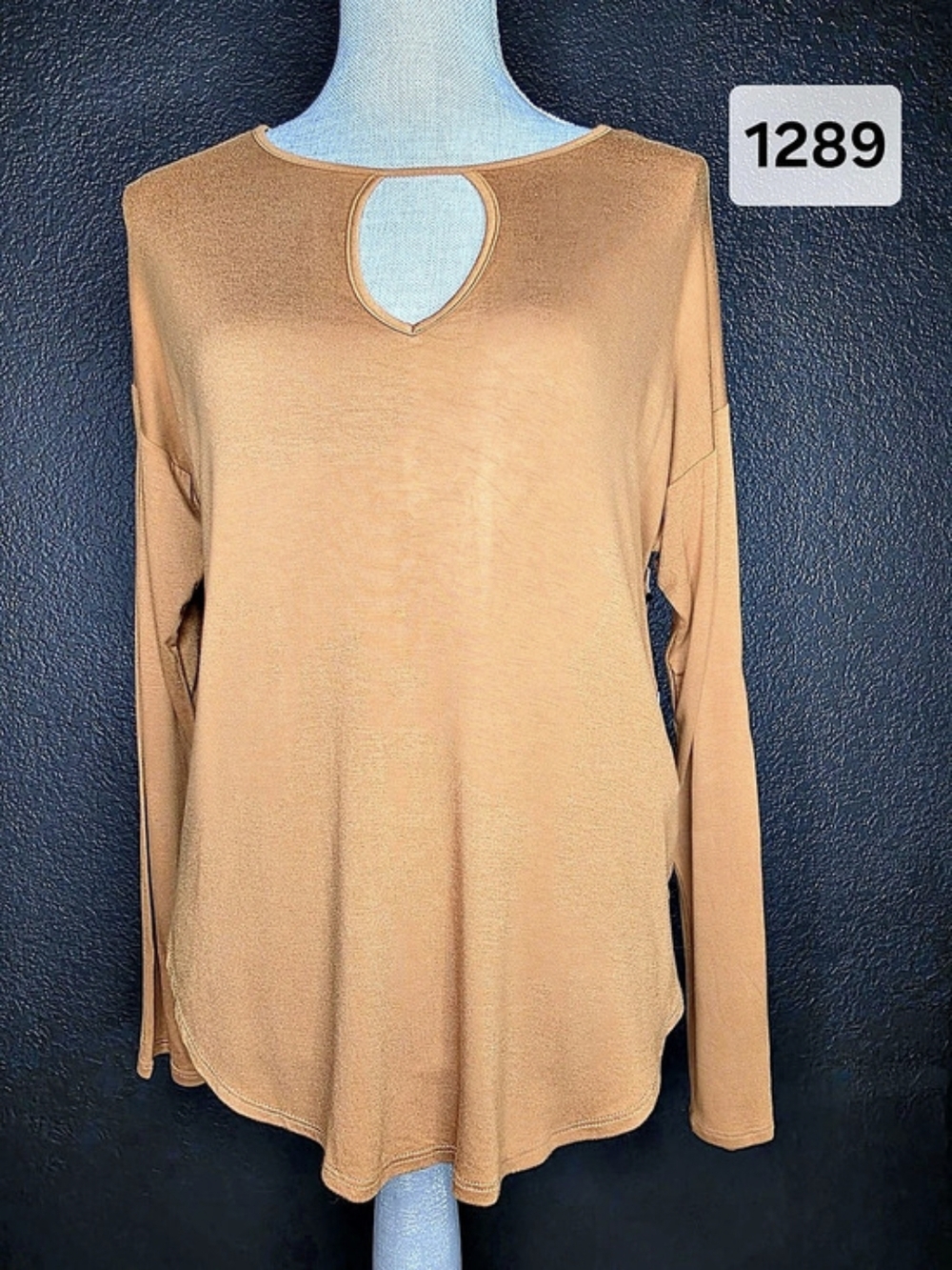 Forever 21 Contemporary Mustard  Long Sleeve Tunic in Brown Size Small NWT